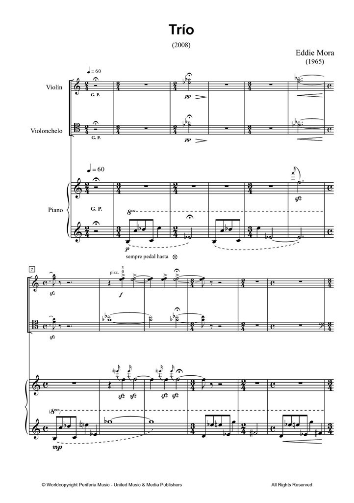Tri?o for Violin, Cello and Piano